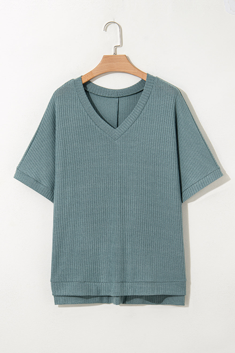 Jade Dusk Ribbed Dolman Top