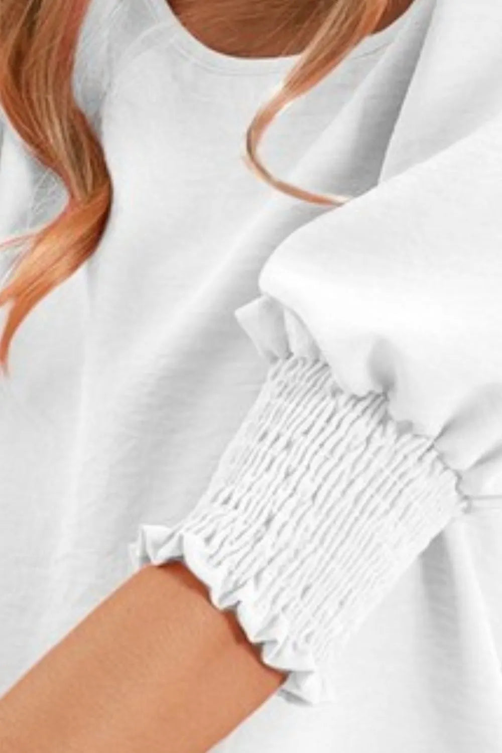 Air Flow Balloon Shorts Sleeves Top