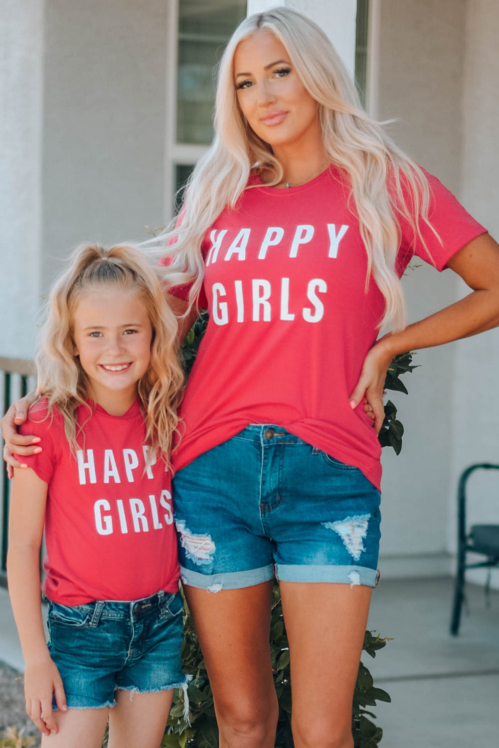 HAPPY GIRLS Graphic Short Sleeve T-Shirt
