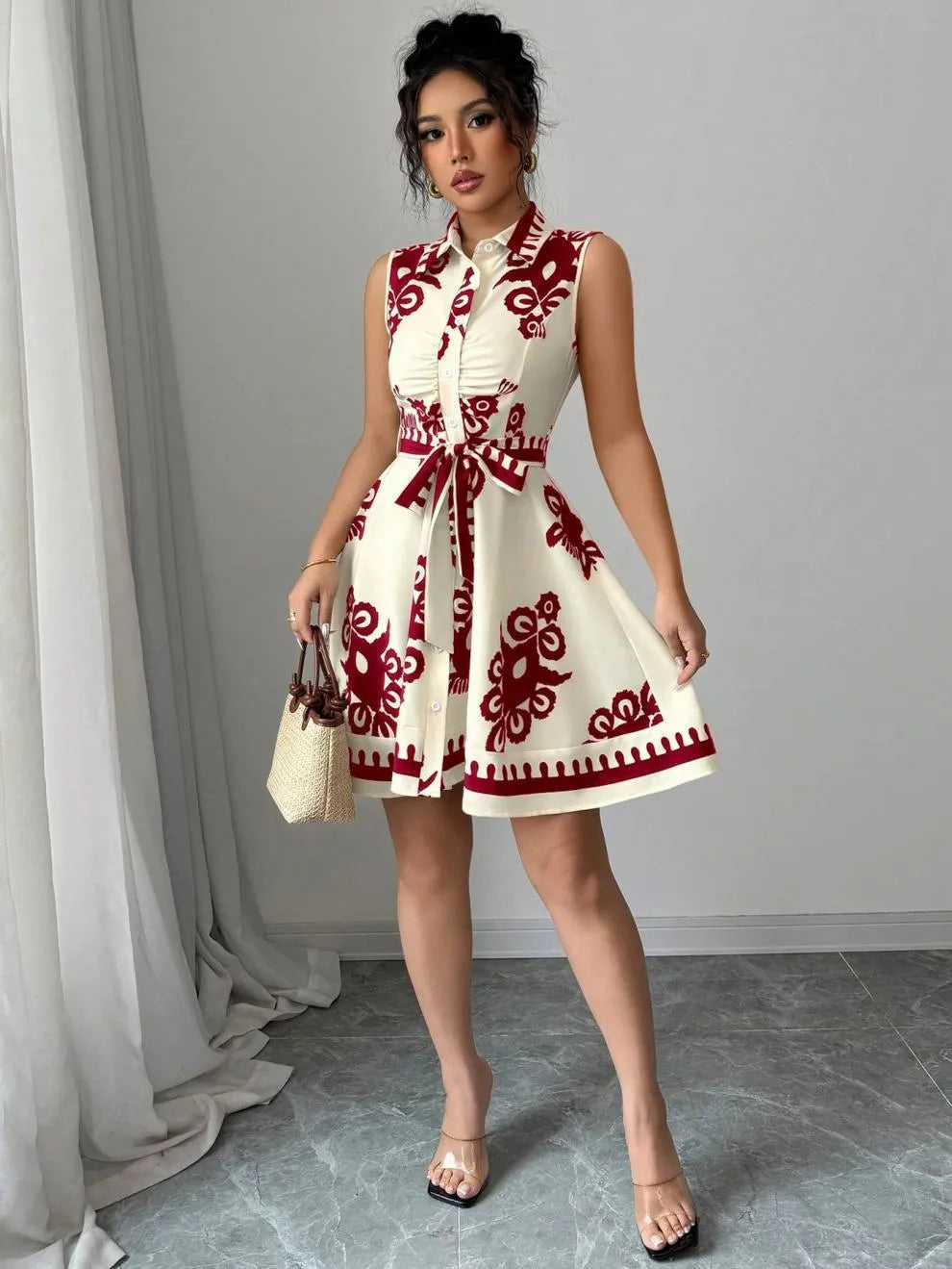 Breezy Button Dress