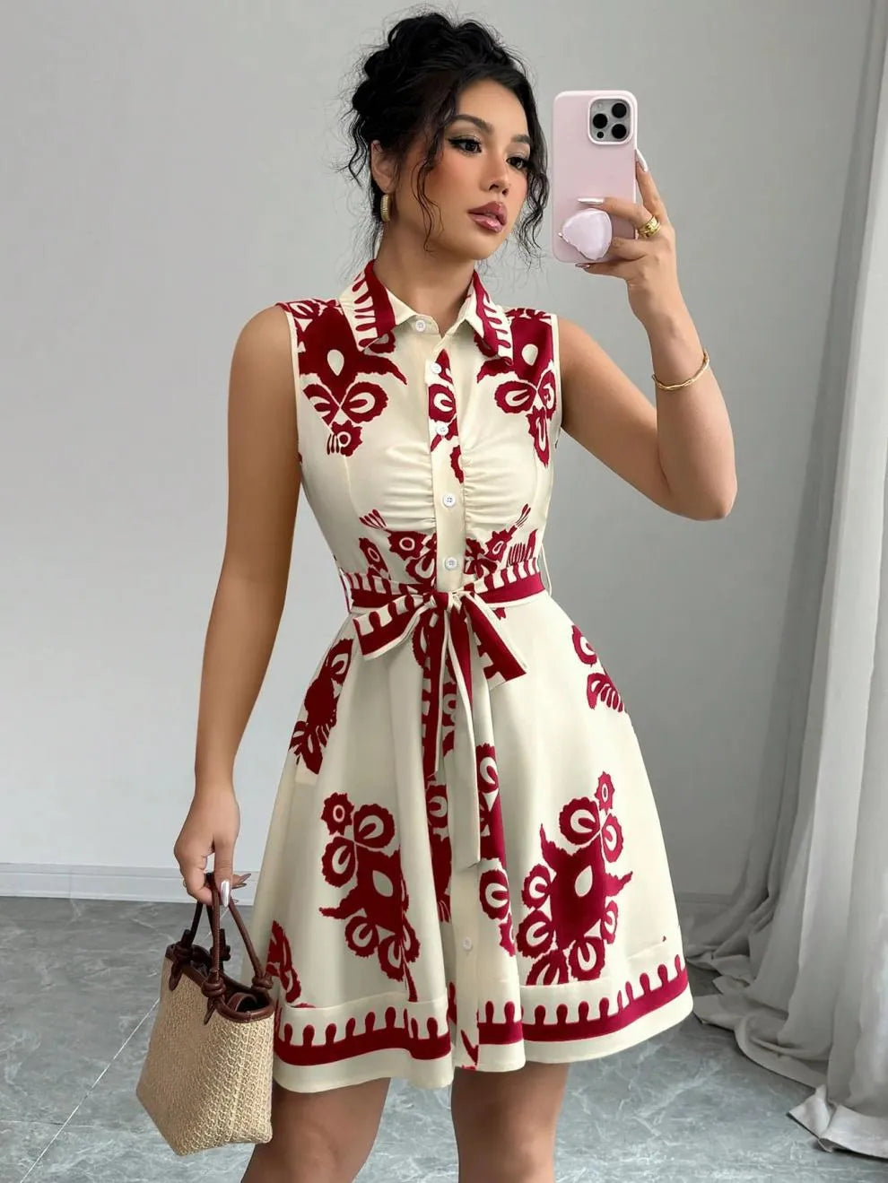 Breezy Button Dress