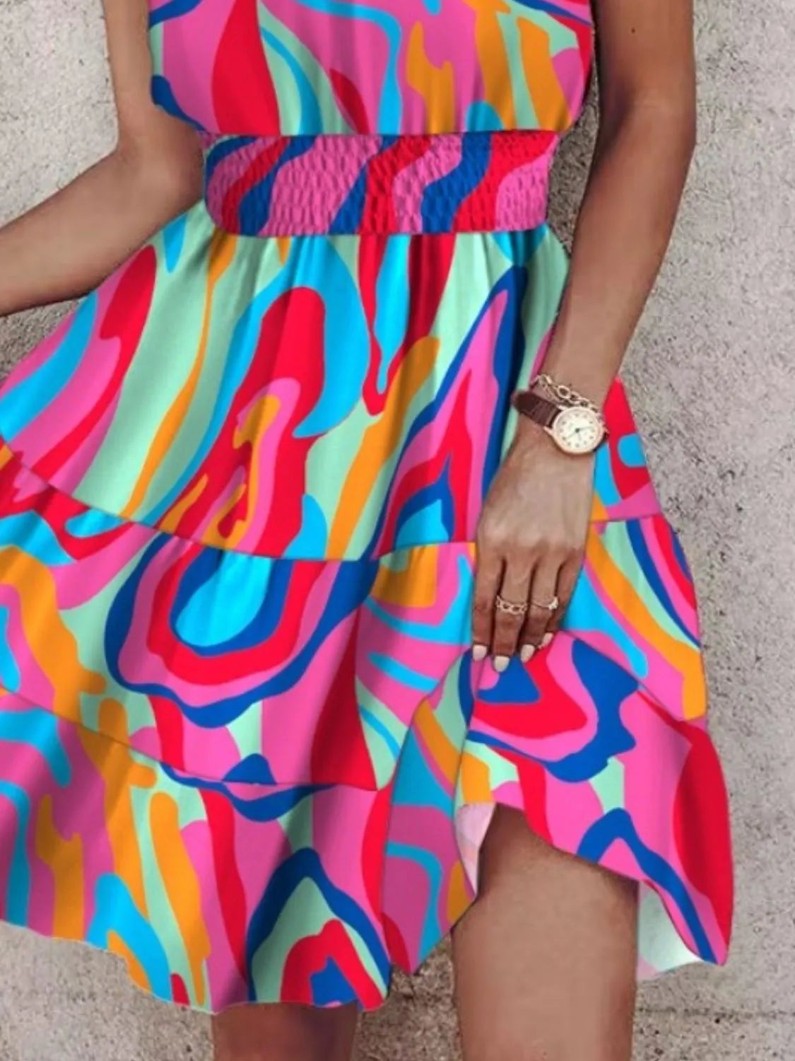 Boho Twist Mini Dress