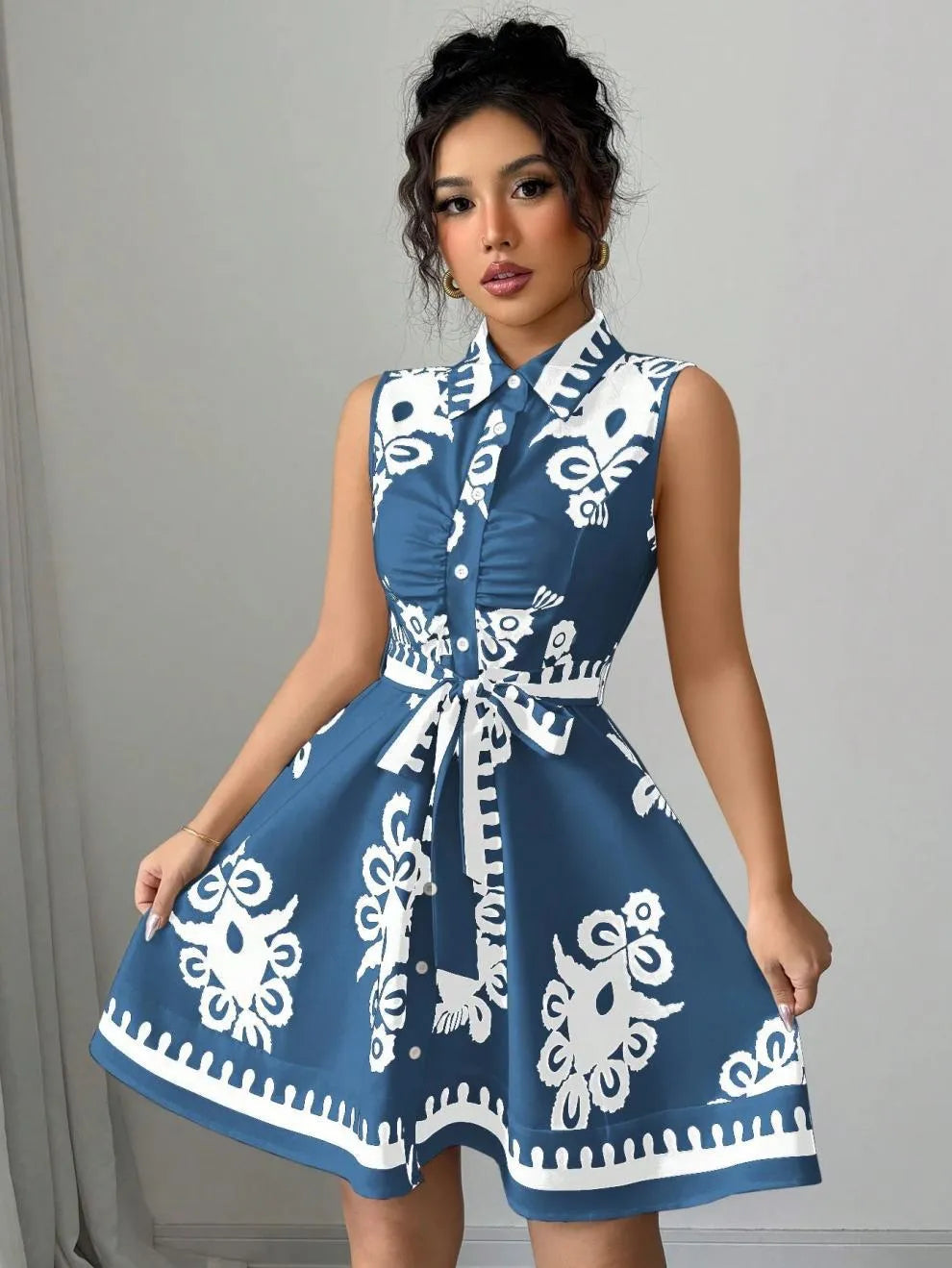 Breezy Button Dress