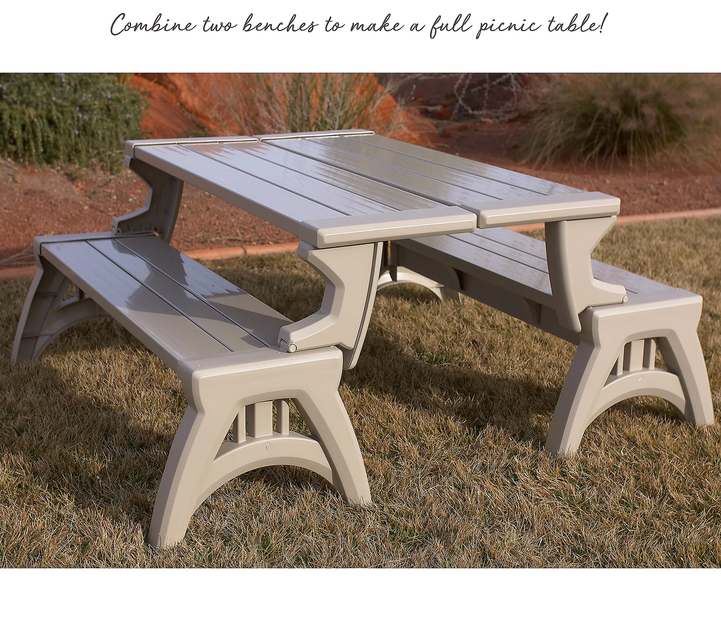 💝𝗧𝗼𝗱𝗮𝘆'𝘀 𝗦𝗽𝗲𝗰𝗶𝗮𝗹𝘀💝Buy 2 get 2 free,Buy 4 for only $43.9💥Convert-A-Bench Gen II XL Bench-to-Table with Cup Holder