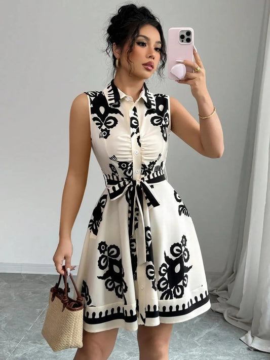 Breezy Button Dress