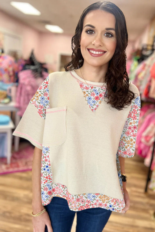 Cozy Bloom Waffle Tee