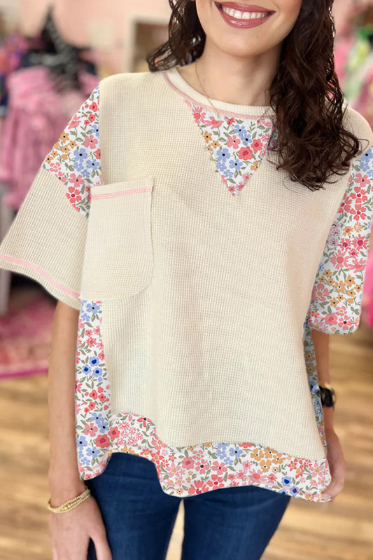 Cozy Bloom Waffle Tee