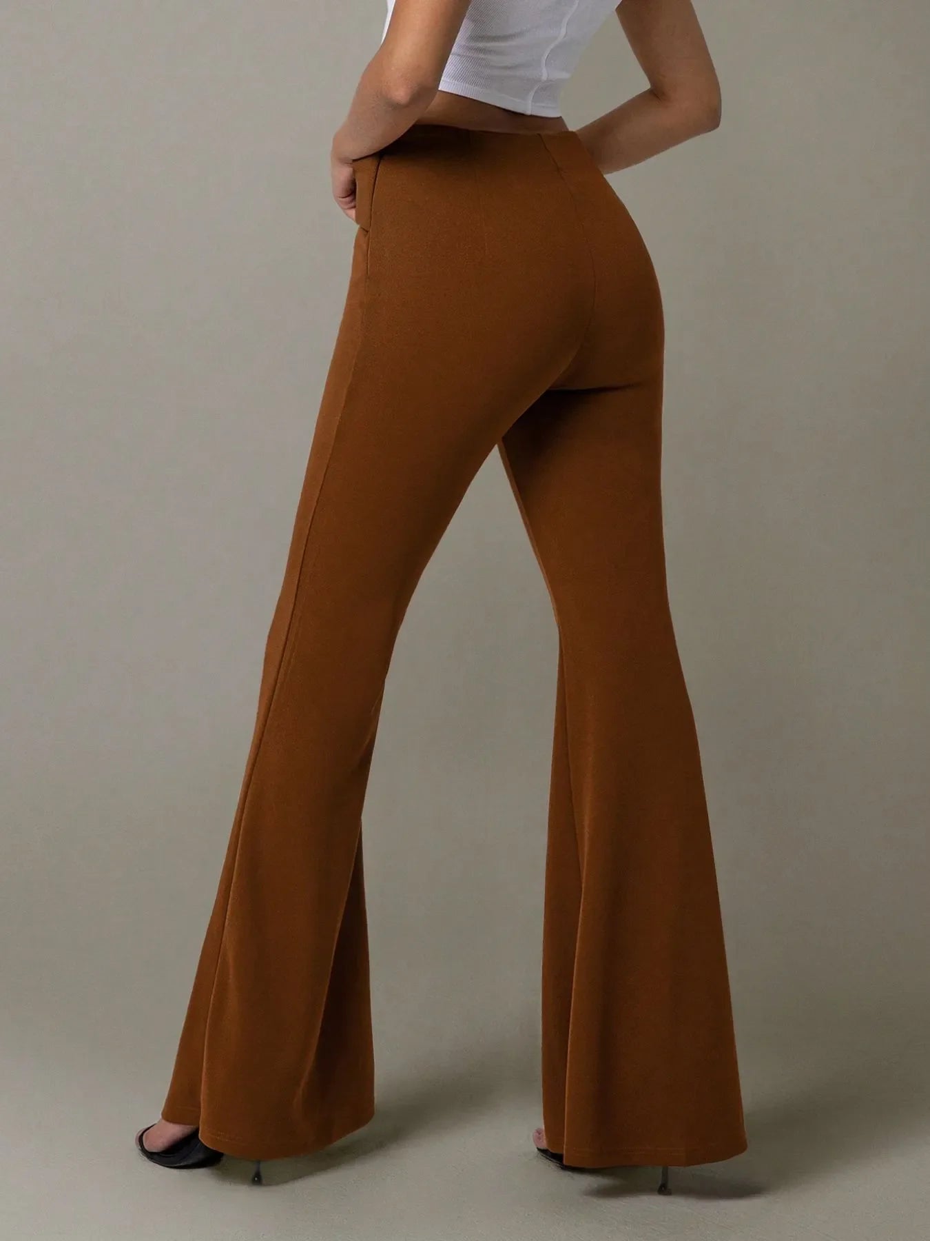 Buckle Bloom Flare Pants
